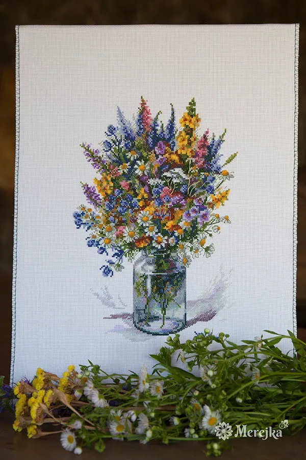 Merejka The Thistle Bouquet borduurpakket 29x20