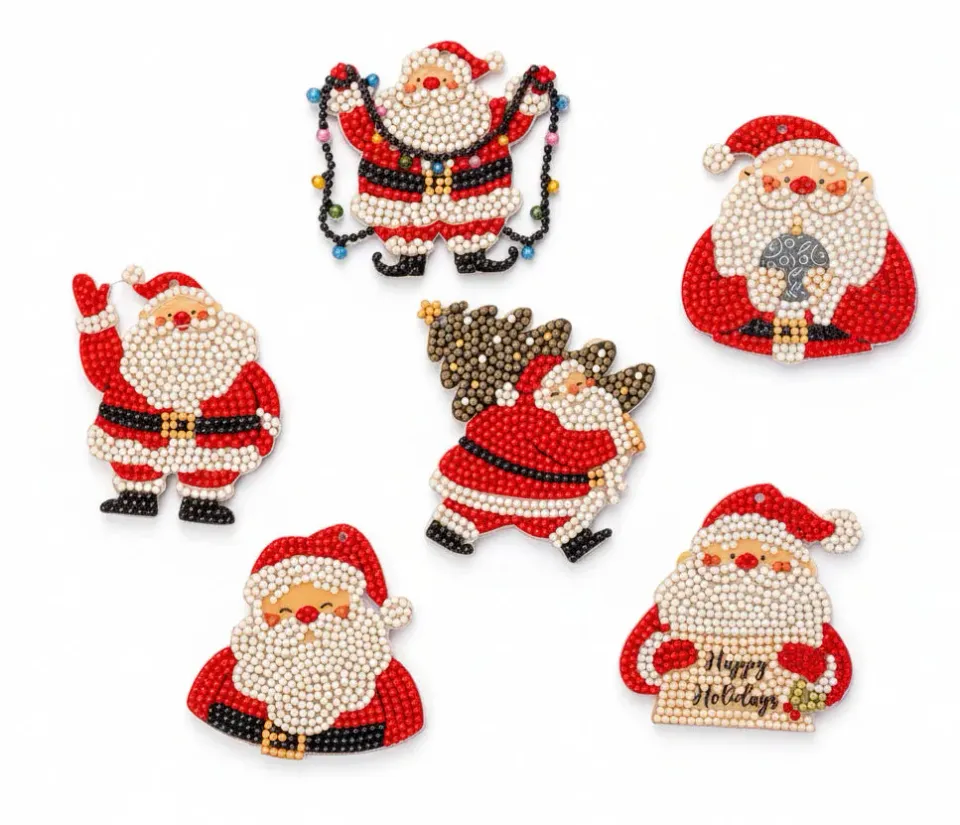 Dazzle Dots 481-388 Santa Cheer diamond painting 6 hangers
