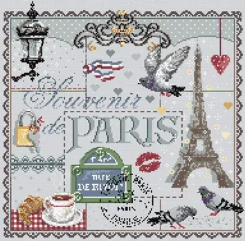 Madame la Fée Souvenir de Paris borduurpakket compleet