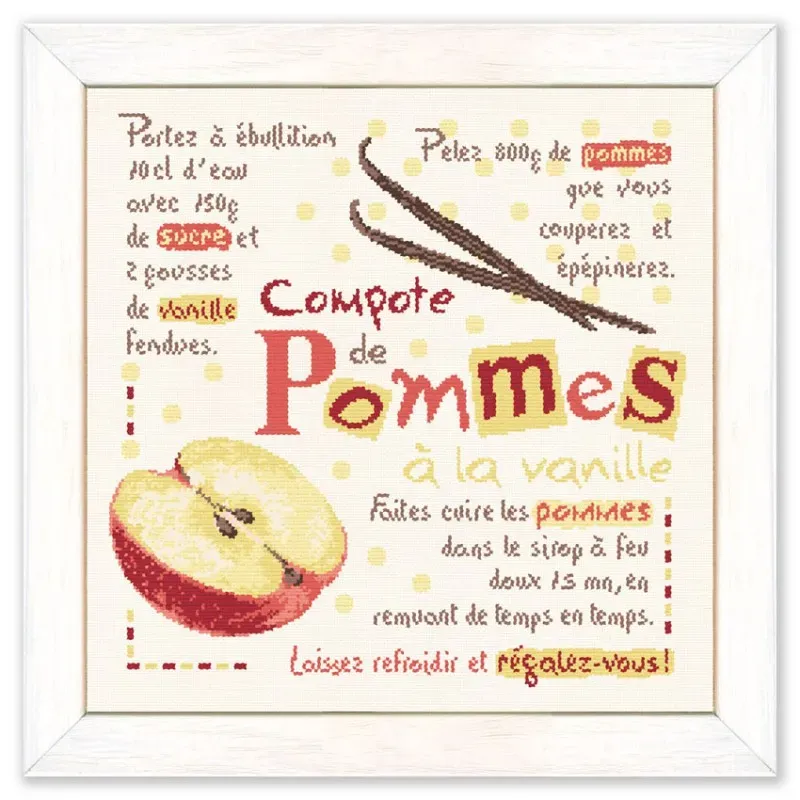 LiliPoints Apple compote borduurpatroon appels