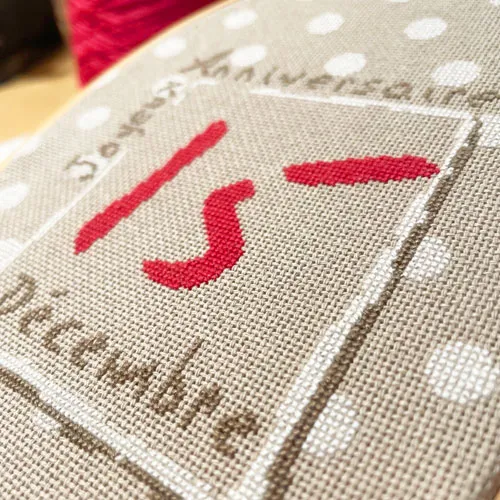 LiliPoints Polka Dot Birthday borduurpatroon verjaardag