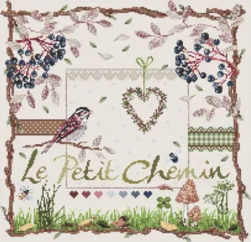 Madame la Fée Le Petit Chemin 173 borduurpatroon 2 vellen