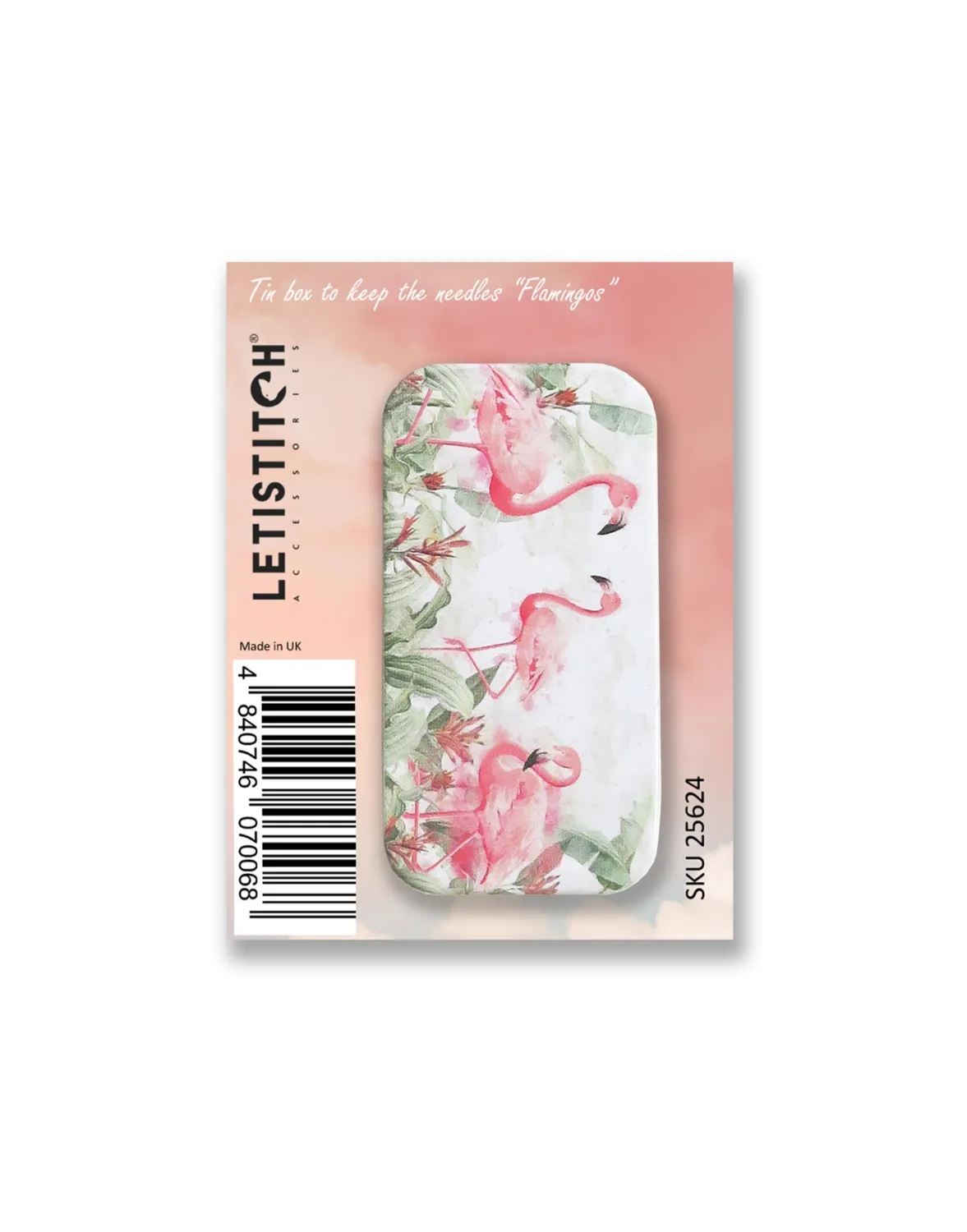 Leti Stitch 25624 Flamingos naaldenblikje 50mm