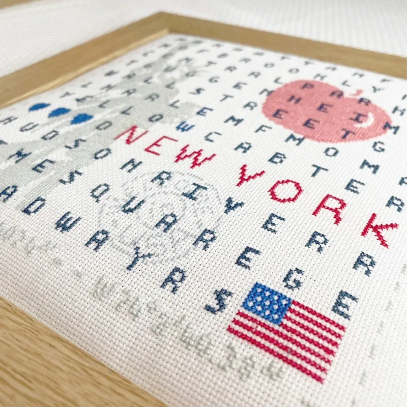 LiliPoints New York borduurpatroon stadsgezicht 150 steken