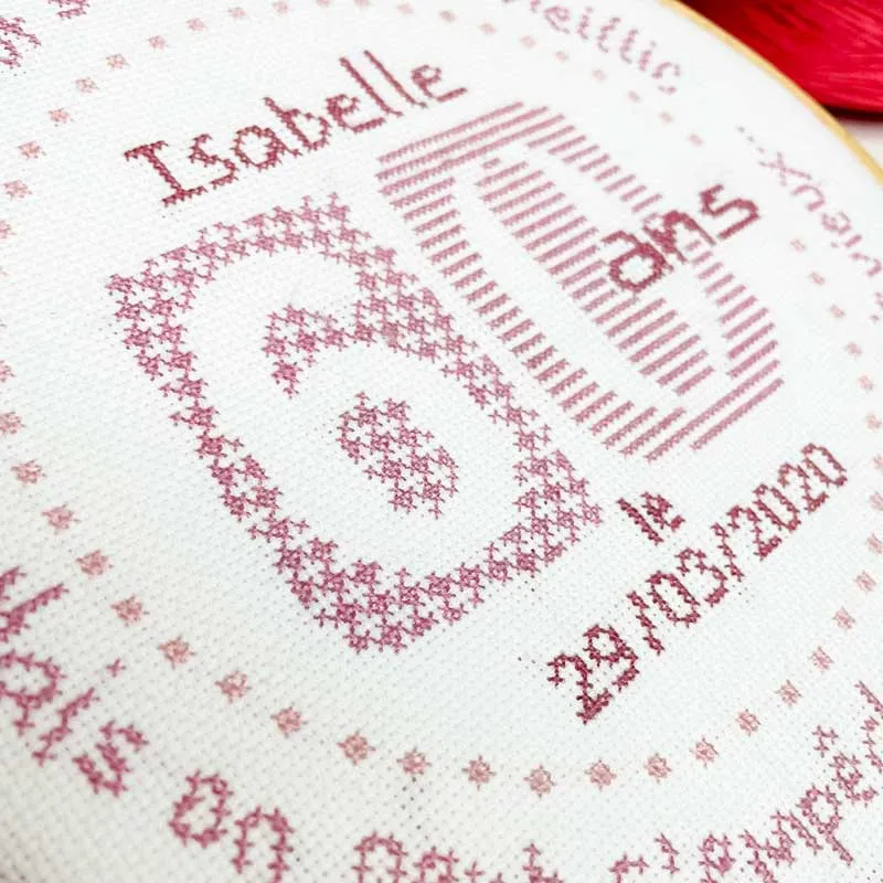 LiliPoints 60 borduurpatroon kruissteek 8 kleuren