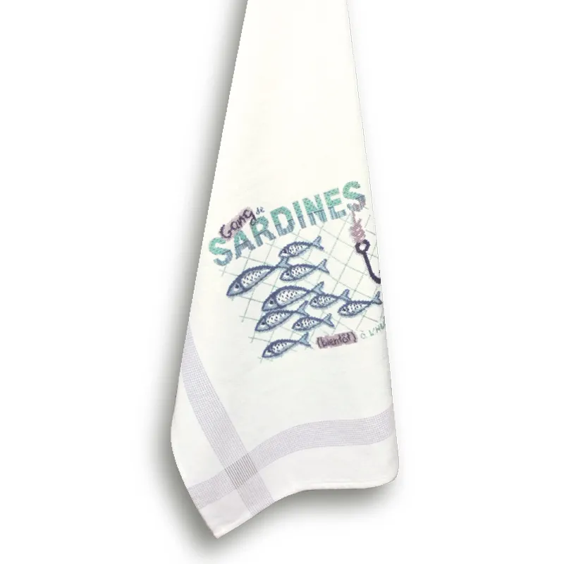 LiliPoints Sardine Gang A013 borduurpatroon lichtblauw