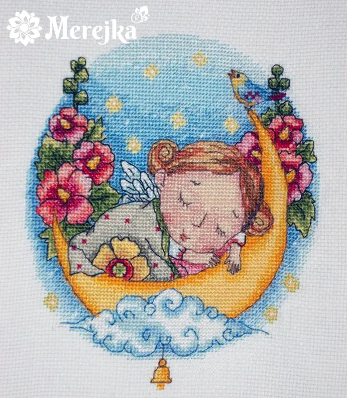 Merejka Lullaby for Daughter borduurpakket 15x20 meisje