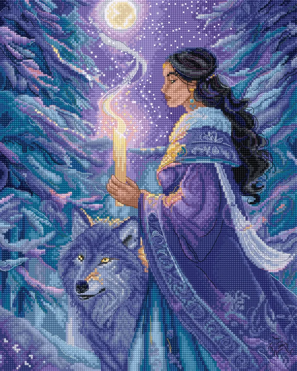 Leti Stitch L9973 Arctic Enchantress borduurpakket 23x29 cm