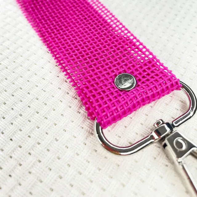 LiliPoints sleutelhanger borduren roze 21 cm polyester