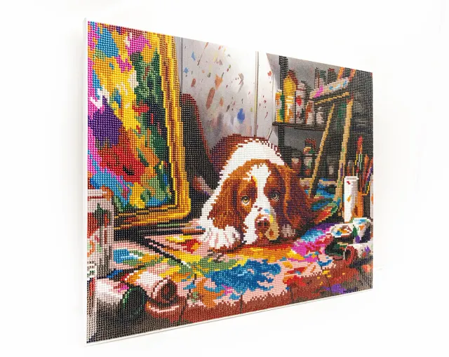 Leti Stitch Dazzle Dots 480-916 Mess-terpiece diamond painting 40x50 ingelijst