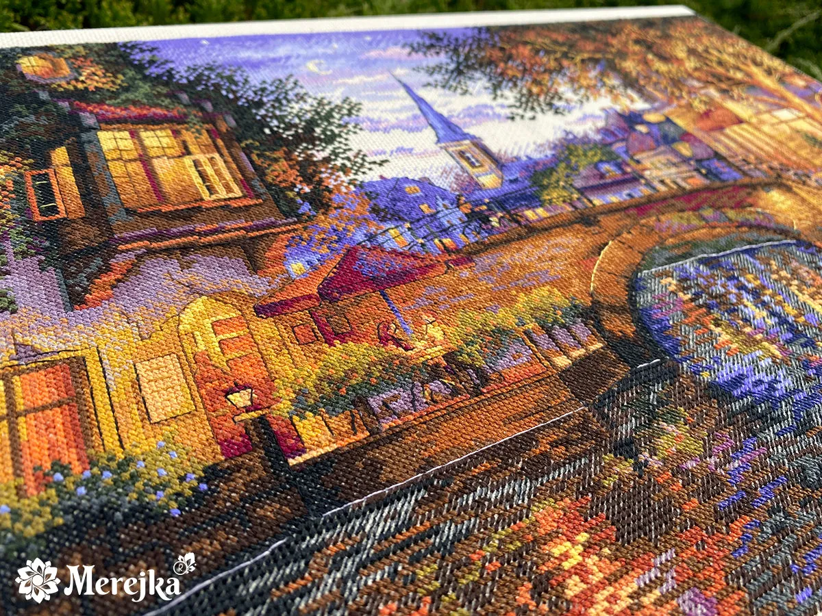 Merejka Twilight Reflection borduurpakket 39x26,5cm cappuccino