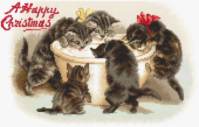 Leti Stitch Vintage L8102 So Delicious borduurpakket 27x17 cm vogels