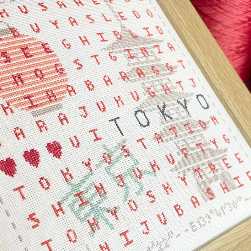 LiliPoints Tokyo borduurpatroon vierkant 150 steken