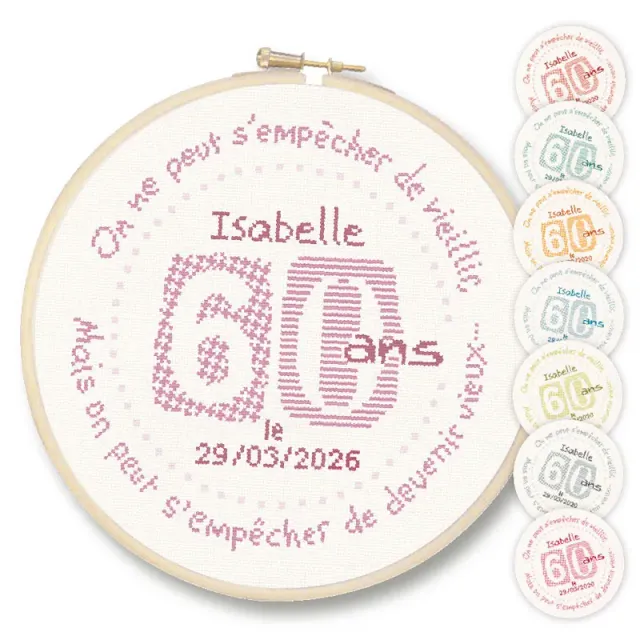 LiliPoints 60 borduurpatroon kruissteek 8 kleuren