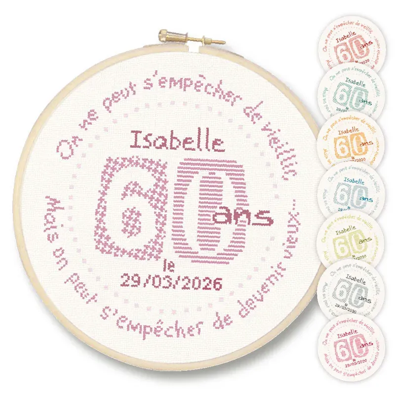 LiliPoints 60 borduurpatroon kruissteek 8 kleuren