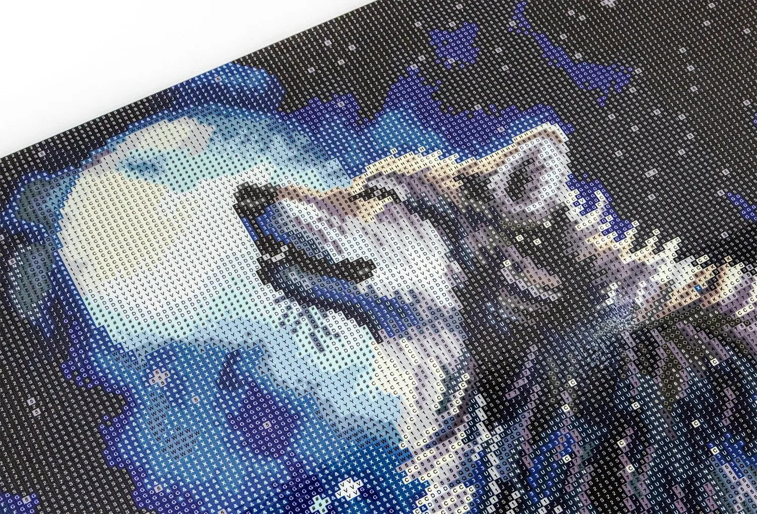 Leti Stitch Dazzle Dots 481-005 Midnight Snowfall diamond painting 40x50 ingelijst