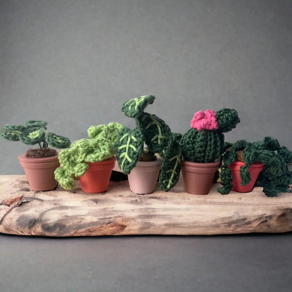 Leijns Creative Greenhouse Mini Urban Jungle haakpatroon 5 plantjes