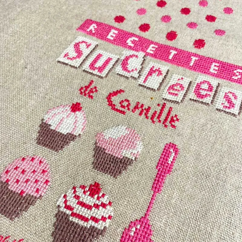 LiliPoints Sweet Recipes borduurpatroon boekomslag