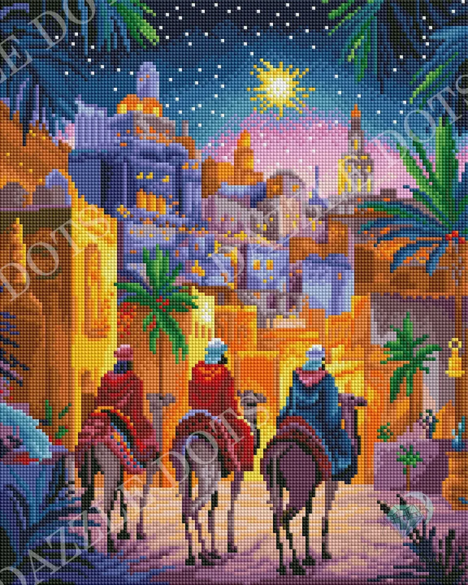 Leti Stitch Dazzle Dots LDS 7013 Three Kings diamond painting 52 kleuren