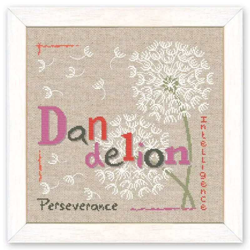 LiliPoints Dandelion borduurpatroon paardenbloem 2 versies