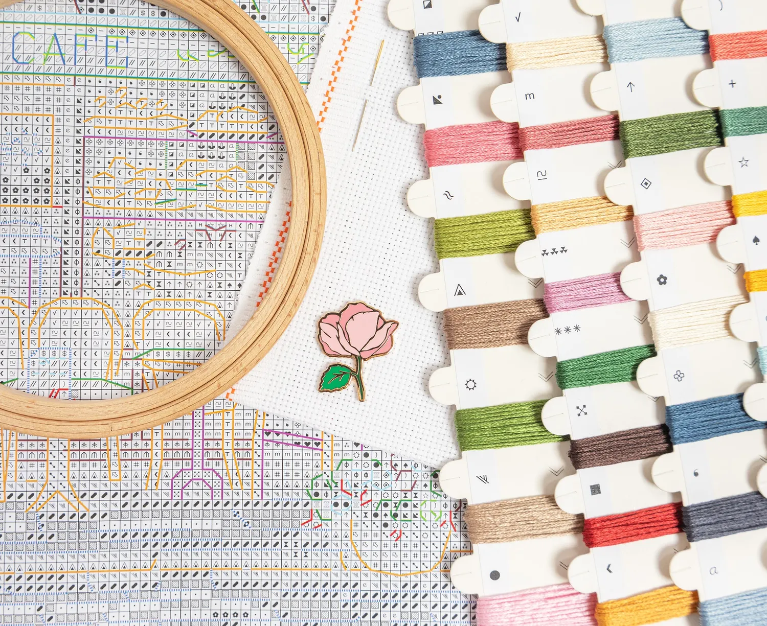 Leti Stitch L9988 Sweet Parisian Street borduurpakket 19x27 cm