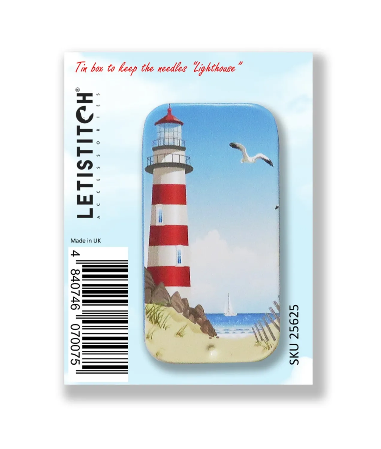 Leti Stitch Lighthouse 25625 naaldenblikje metaal magneet