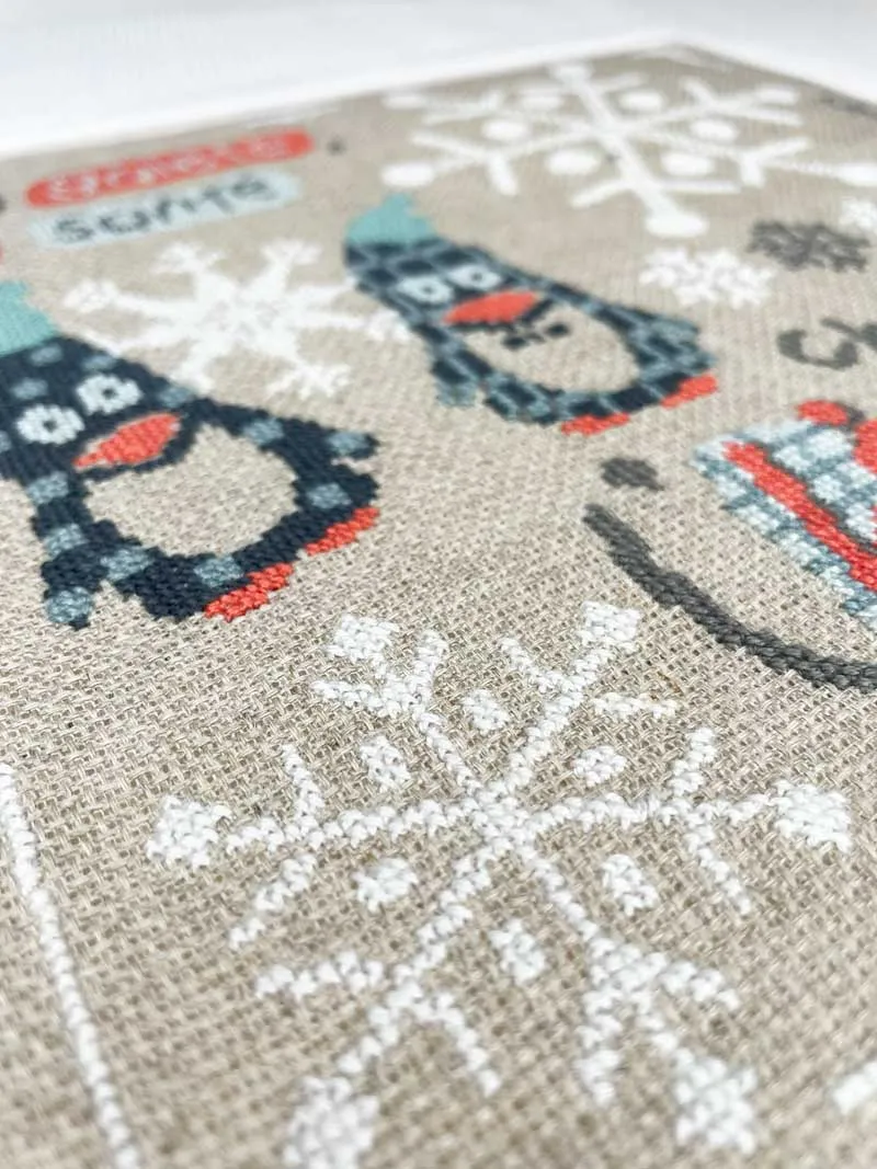 LiliPoints Penguins kruissteekpatroon pinguïns