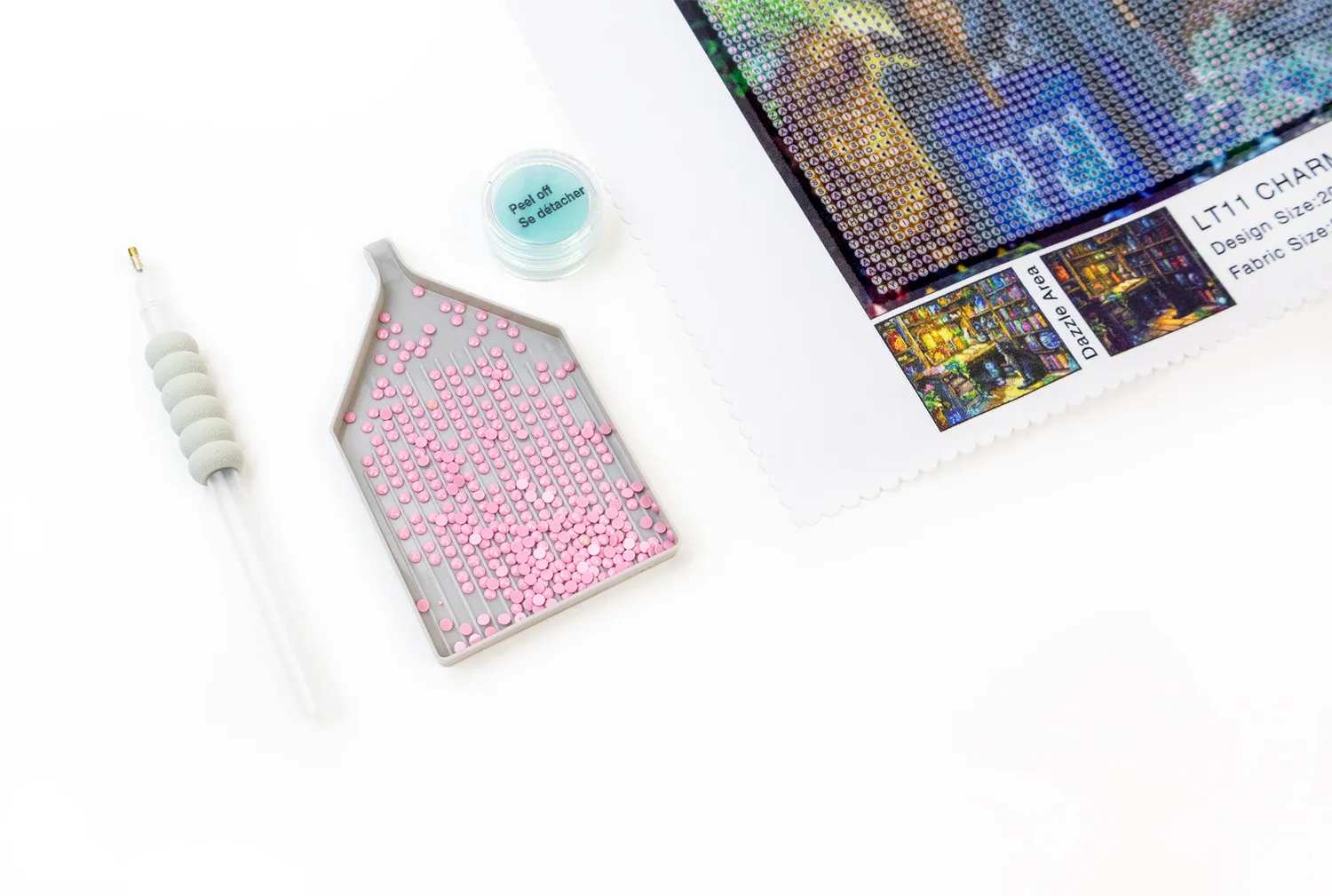 Leti Stitch Dazzle Dots LT11 Charmed Library diamond painting