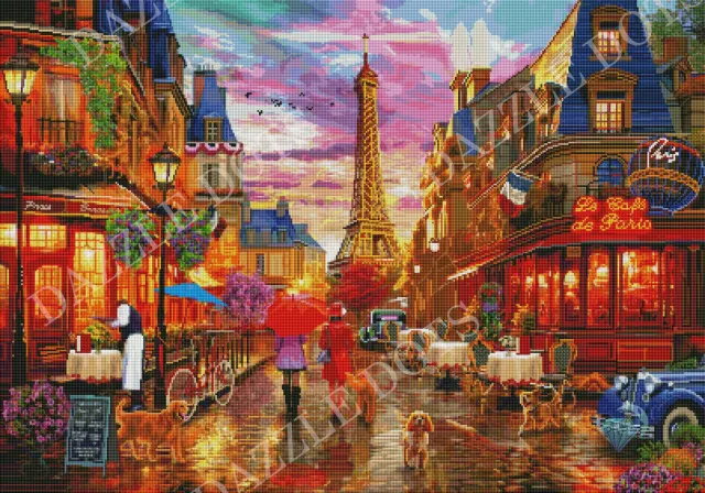 Leti Stitch Dazzle Dots LDS 7004 diamond painting Parijs 100x70