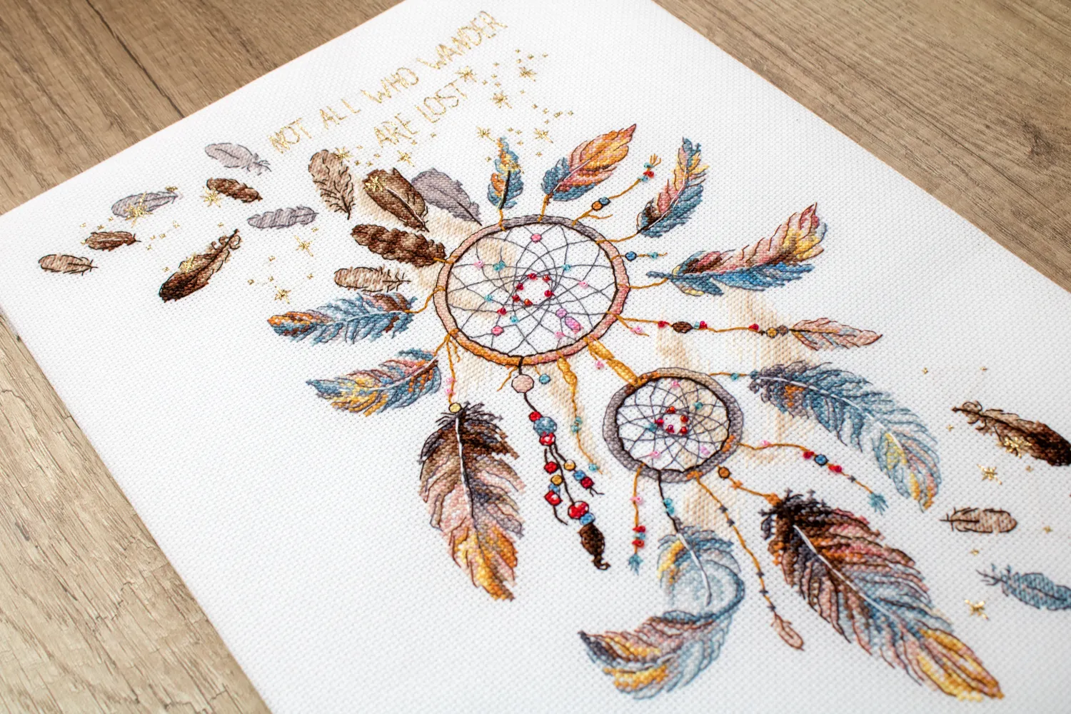 Leti Stitch 984 Never Stop Dreaming borduurpakket 32x23cm Aida