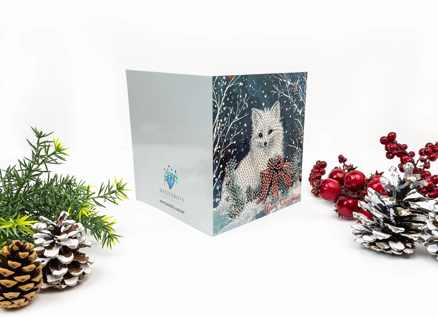 Leti Stitch Dazzle Dots 348-0923 diamond painting kerstkaarten set van 6