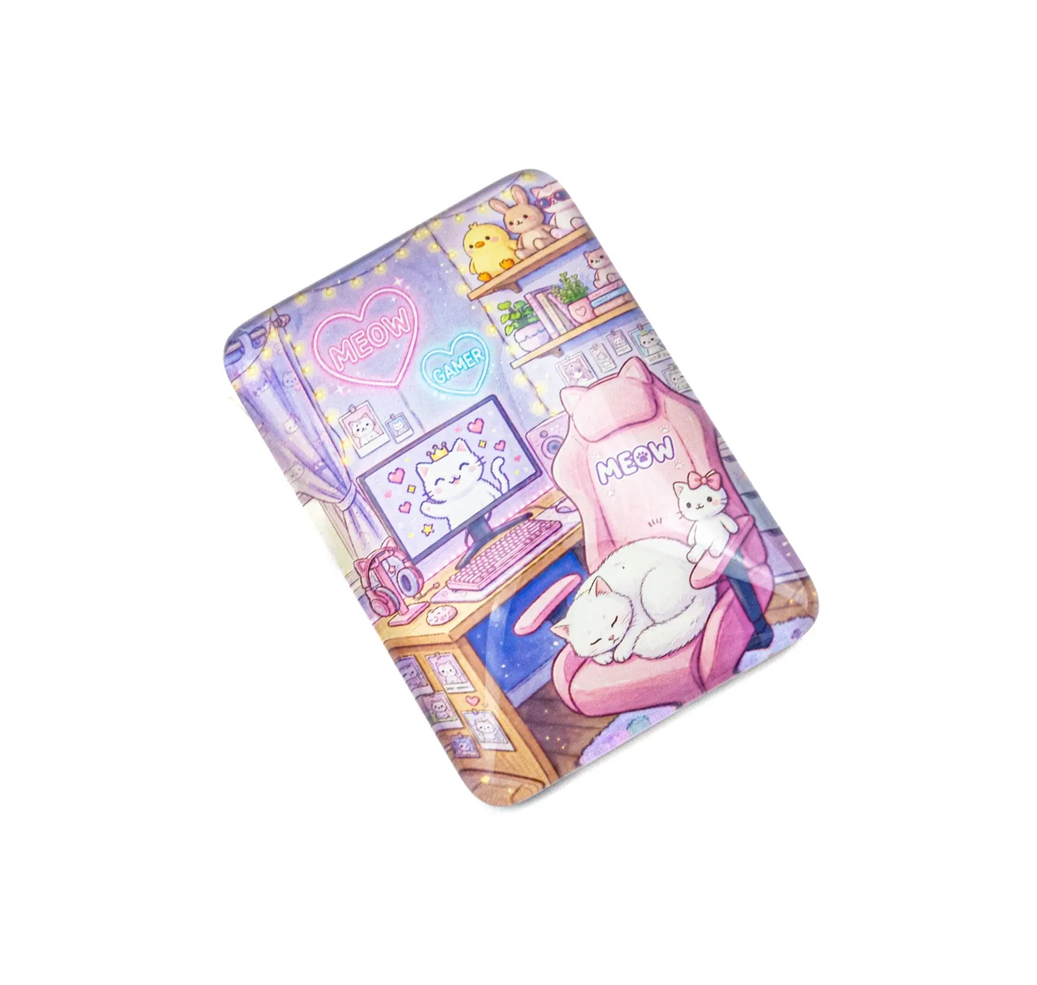 Leti Stitch Magnet Meow magneet 6,5x4,5 cm kat