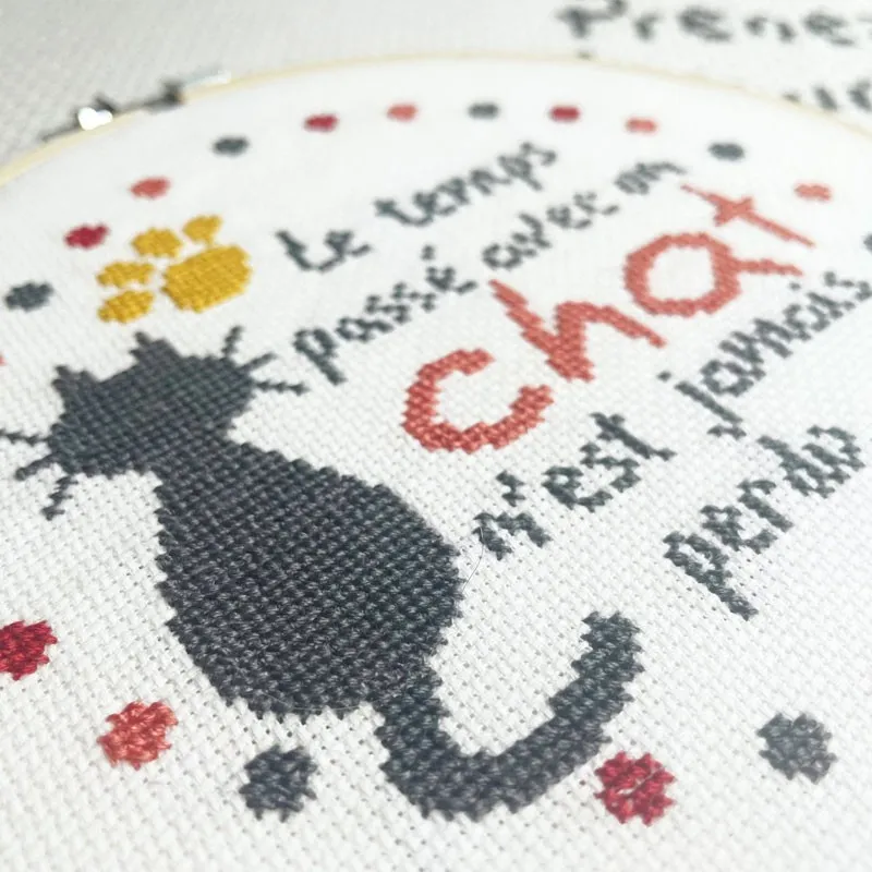 LiliPoints Le chat borduurpakket beginners kat