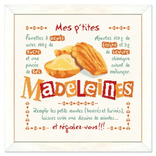 LiliPoints Les Madeleines borduurpatroon 206x200
