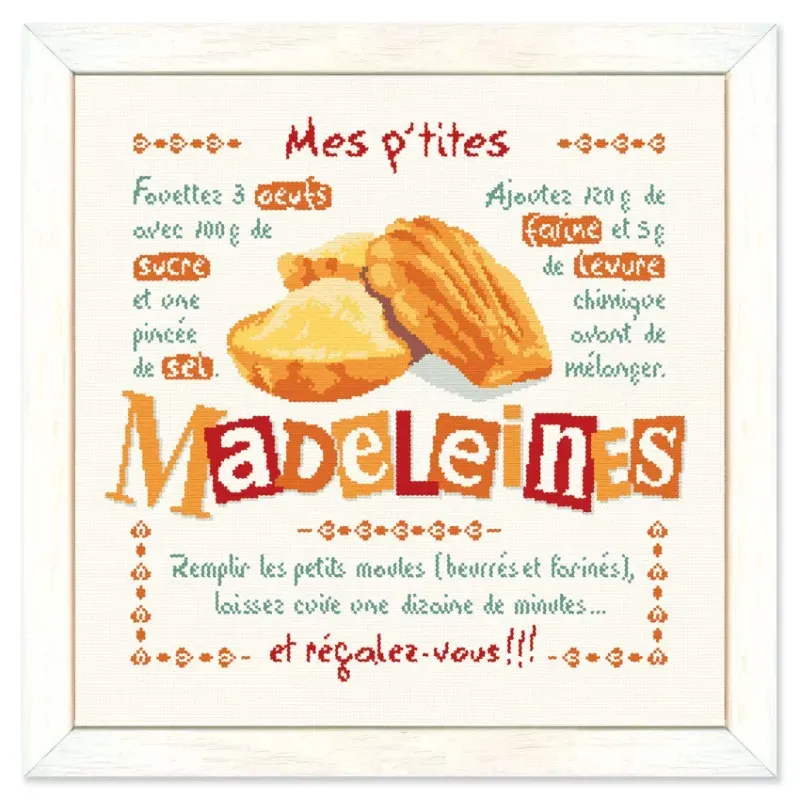 LiliPoints Les Madeleines borduurpatroon 206x200