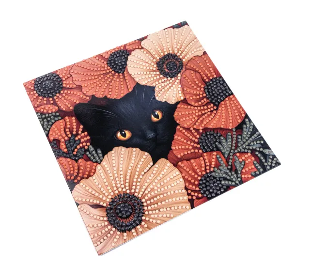 Dazzle Dots 481-517 Poppy Eyes diamond painting kaart 18cm