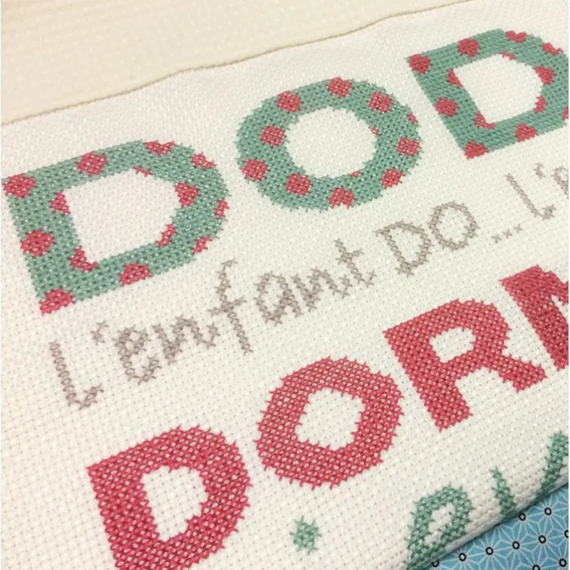 LiliPoints Baby Blanket Dodo borduurpatroon deken alfabet