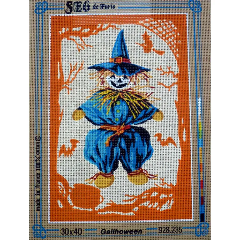 SEG de Paris Halloween borduurcanvas set 15 stuks