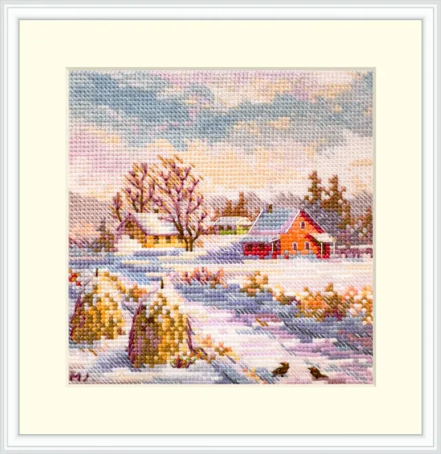 Merejka Winter borduurpakket 11,5x11,5 wit