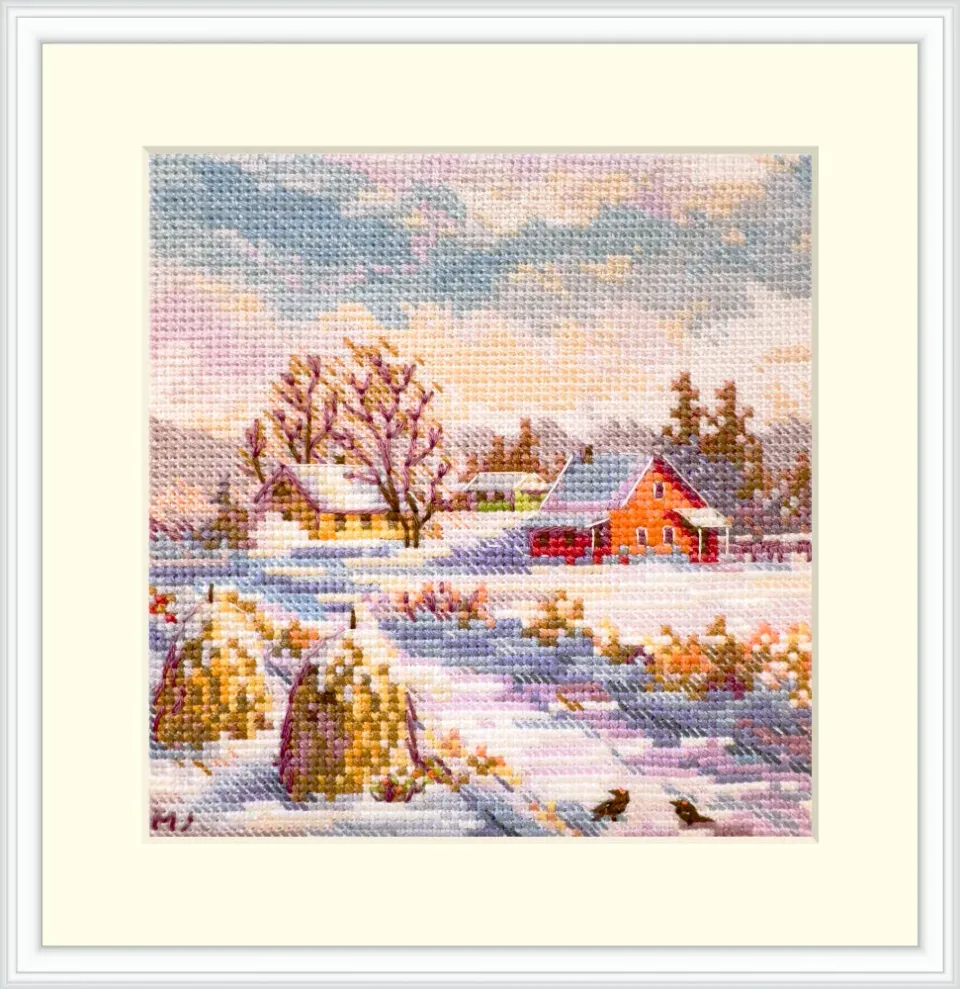 Merejka Winter borduurpakket 11,5x11,5 wit