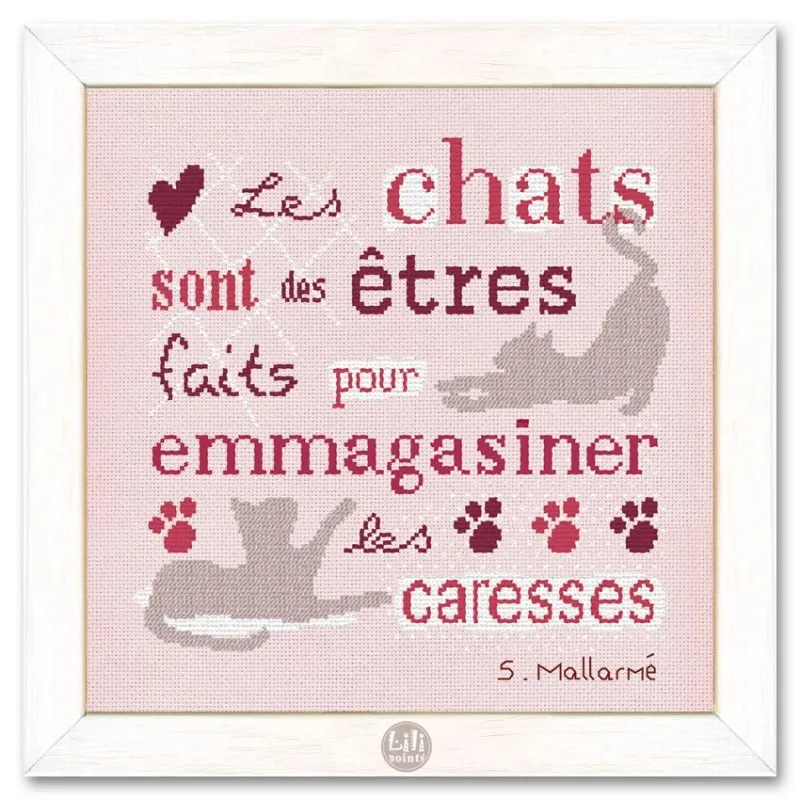LiliPoints Cats borduurpatroon katten 2 versies patroon