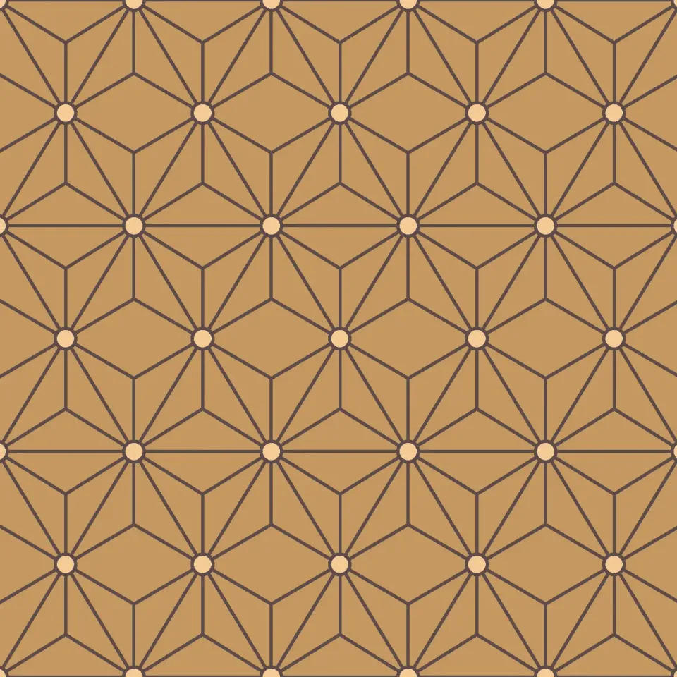 SEG Collection Privée coupon stof Asanoha Cappuccino 3x1,6m
