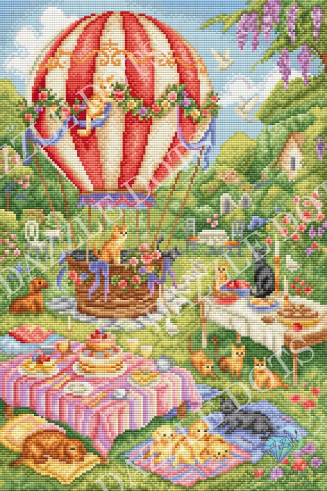 Leti Stitch Dazzle Dots LDS-7056 Tea Party diamond painting kit