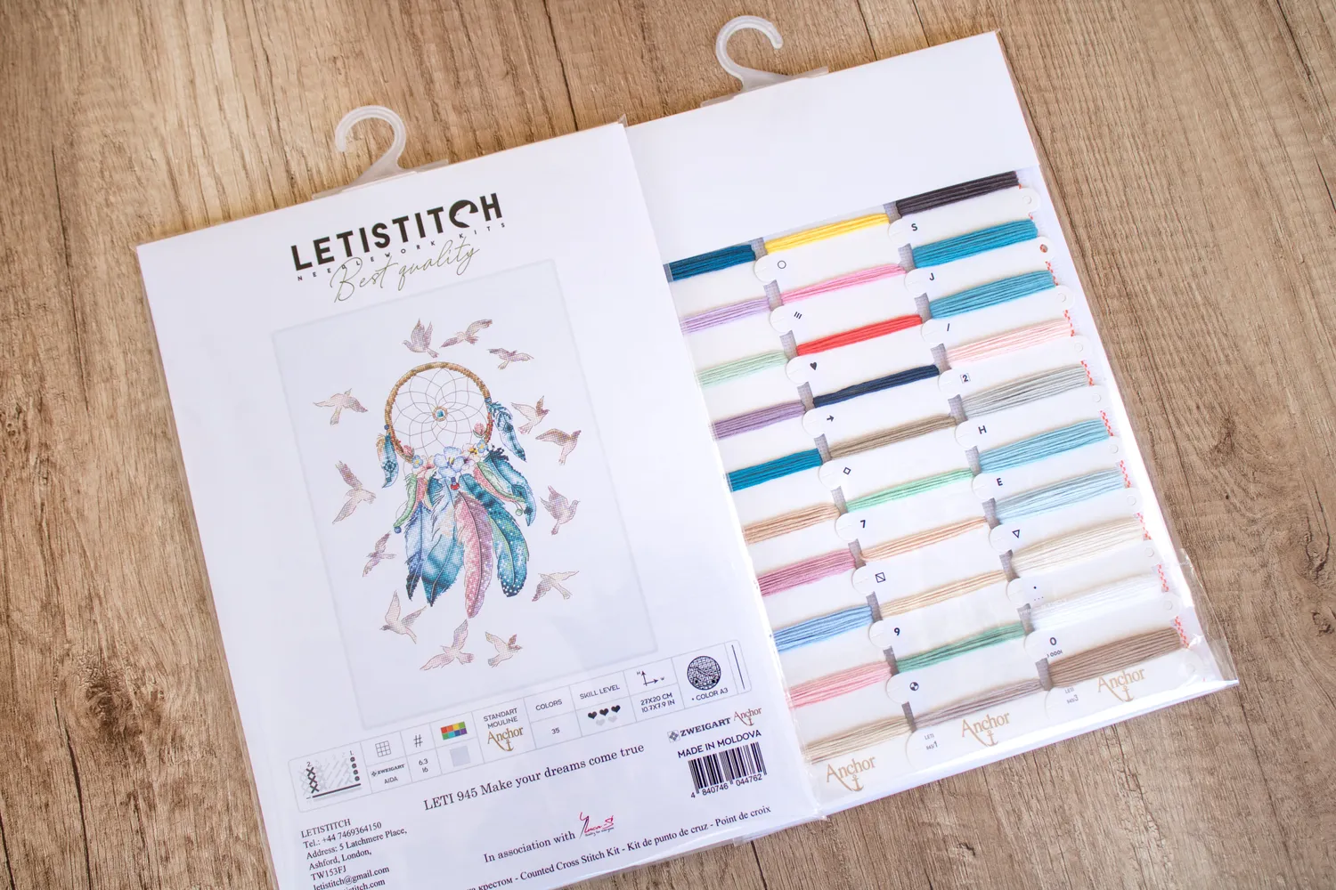 Leti Stitch 945 Make Your Dreams borduurpakket 27x20 cm