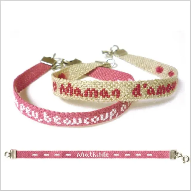 LiliPoints Pink Bracelet armband roze om te borduren