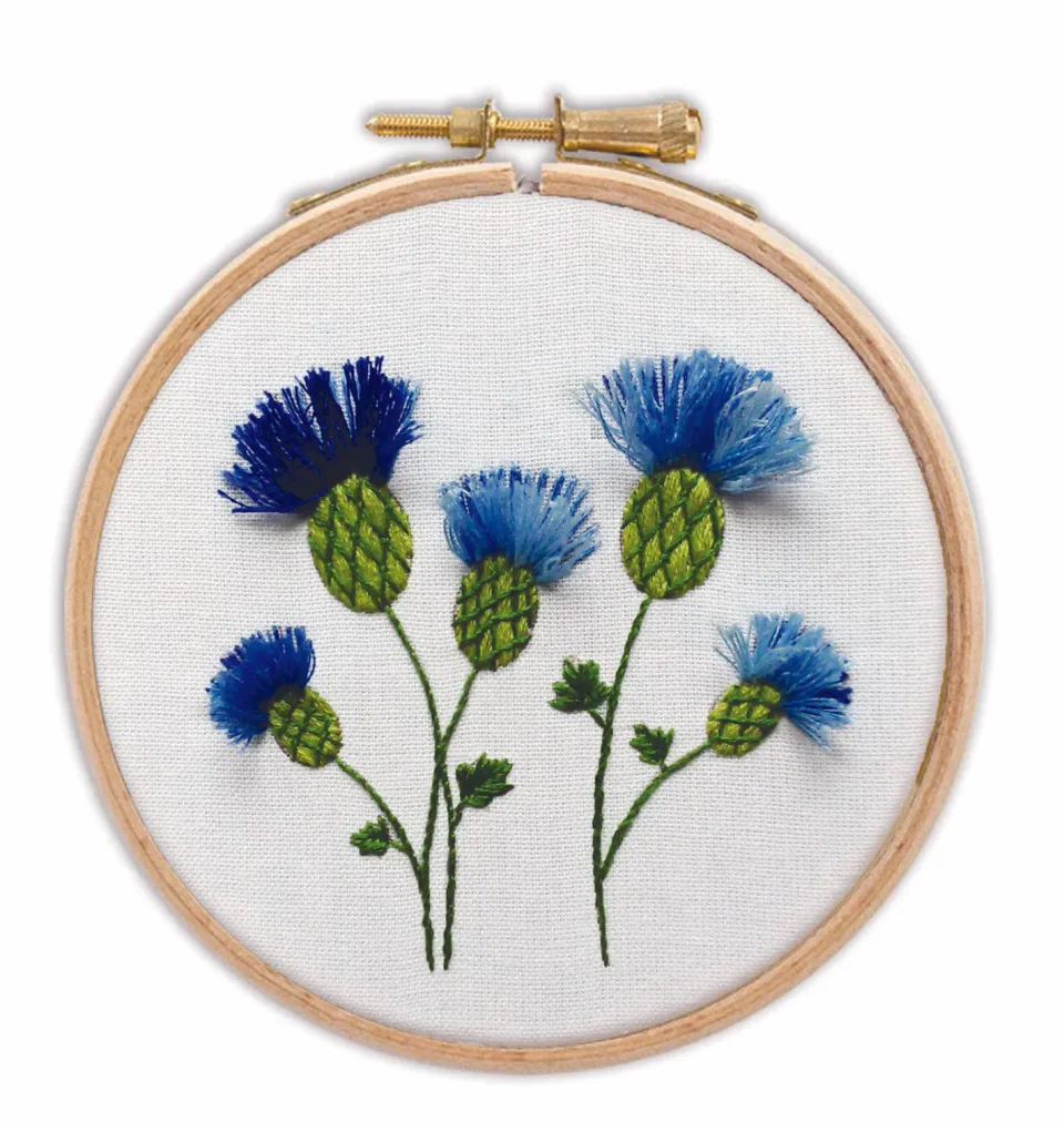 SEG Princesse Bleuets kruissteekpakket korenbloemen