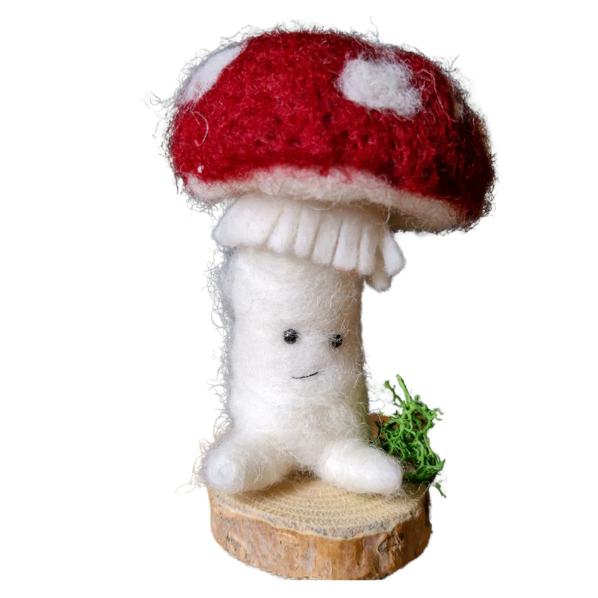 The Wool Family Toby paddenstoel mini naaldviltpakket beginner