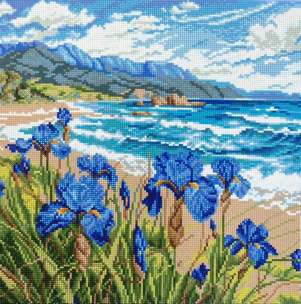 Leti Stitch Dazzle Dots LT 105 Blue Harmony diamond painting 42cm