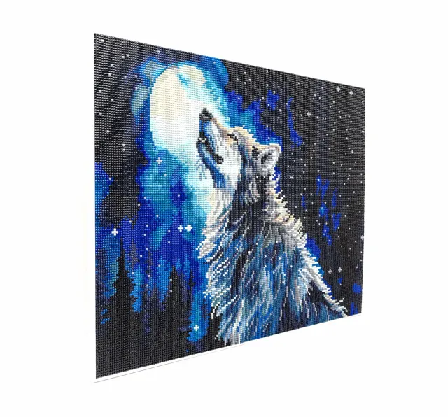 Leti Stitch Dazzle Dots 481-005 Midnight Snowfall diamond painting 40x50 ingelijst