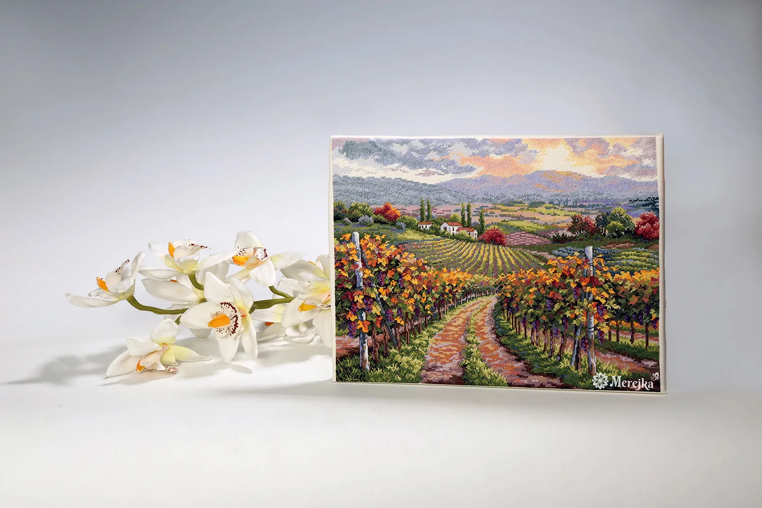 Merejka Vineyard Hill borduurpakket herfst 30x40 cm